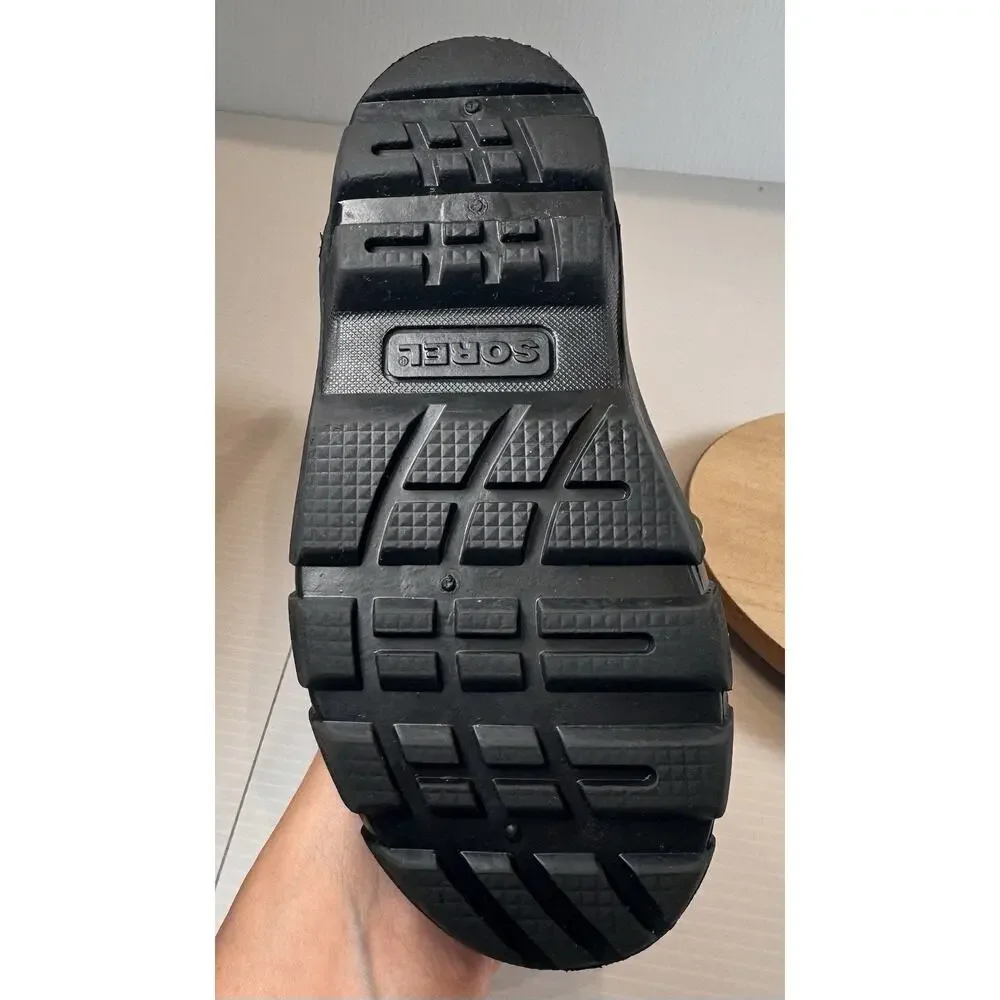 Sorel Cub Kids Size 12 Black Waterproof Insulated Snow Boots Drawstring